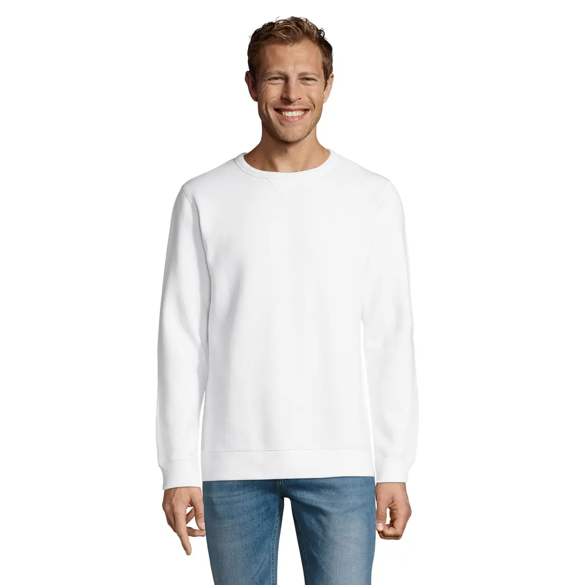 Sudadera SOL'S SULLY 02990 7 Sudadera SOL’S 02990, vista frontal con persona