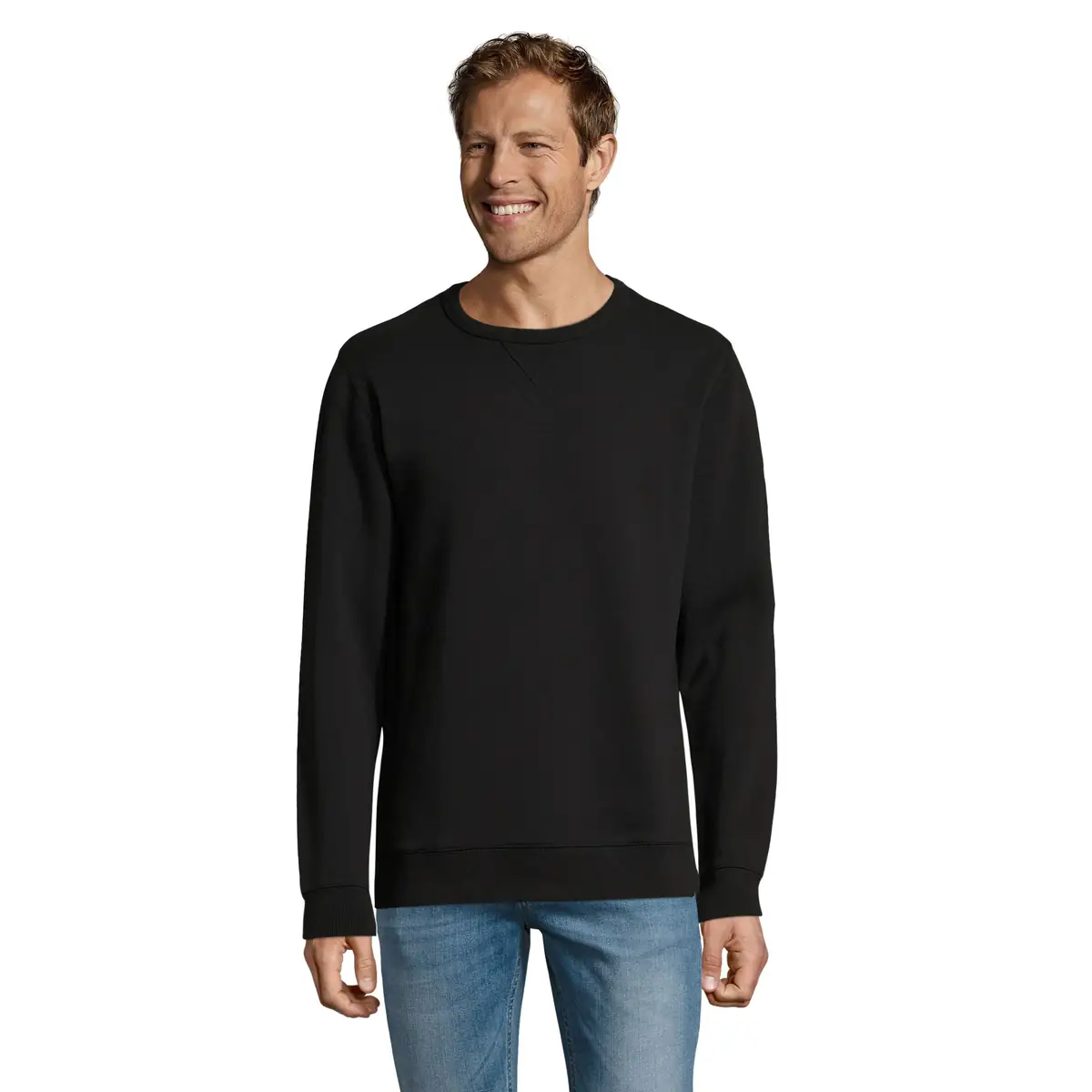 Sudadera SOL'S SULLY 02990 8 Sudadera SOL’S 02990, vista frontal con persona