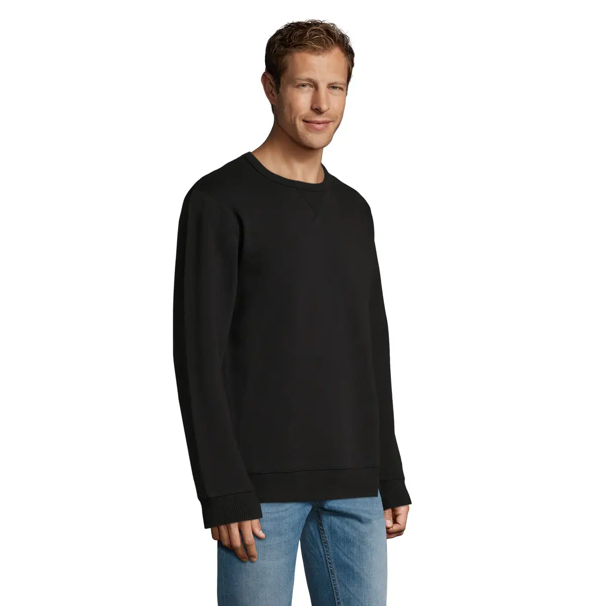 Sudadera SOL'S SULLY 02990 20 Sudadera SOL’S 02990, vista lateral con persona
