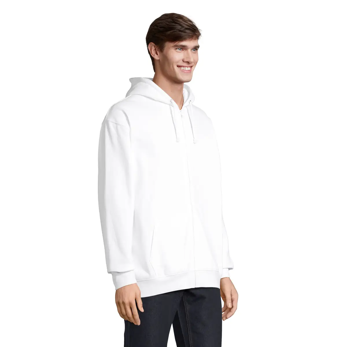 Sudadera SOL'S CARTER 03812 19 Sudadera SOL’S 03812, vista lateral con persona