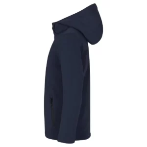 Chaqueta softshell infantil Clique Padded Hoody Softshell Junior 0200906, azul marino oscuro, lateral izquierdo