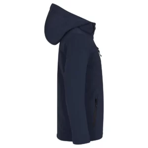 Chaqueta softshell infantil Clique Padded Hoody Softshell Junior 0200906, azul marino oscuro, lateral derecho
