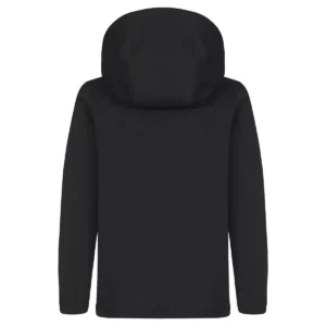 Chaqueta softshell infantil Clique Padded Hoody Softshell Junior 0200906, negro, vista posterior