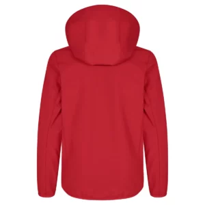 Chaqueta CLIQUE CLASSIC SOFTSHELL JACKET JUNIOR 0200909, Rojo, vista posterior
