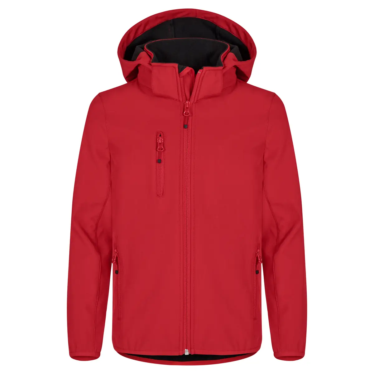 Chaqueta infantil CLIQUE CLASSIC SOFTSHELL JUNIOR 0200909 3 Chaqueta CLIQUE CLASSIC SOFTSHELL JACKET JUNIOR 0200909, Rojo, vista frontal