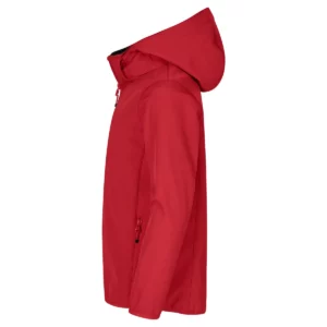 Chaqueta CLIQUE CLASSIC SOFTSHELL JACKET JUNIOR 0200909, Rojo, lateral izquierdo