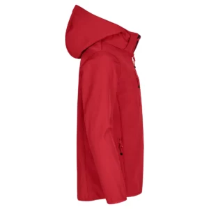 Chaqueta CLIQUE CLASSIC SOFTSHELL JACKET JUNIOR 0200909, Rojo, lateral derecho