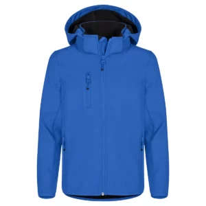 Chaqueta CLIQUE CLASSIC SOFTSHELL JACKET JUNIOR 0200909, Azul, vista frontal