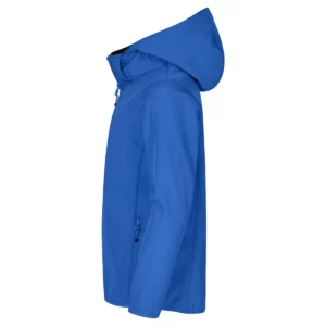 Chaqueta CLIQUE CLASSIC SOFTSHELL JACKET JUNIOR 0200909, Azul, lateral izquierdo