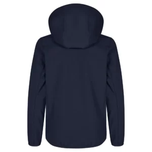 Chaqueta CLIQUE CLASSIC SOFTSHELL JACKET JUNIOR 0200909, Marino, vista posterior