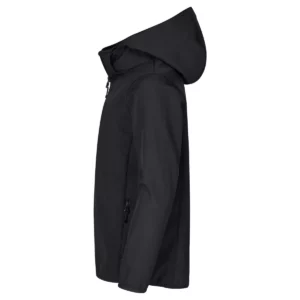Chaqueta CLIQUE CLASSIC SOFTSHELL JACKET JUNIOR 0200909, Negro, lateral izquierdo