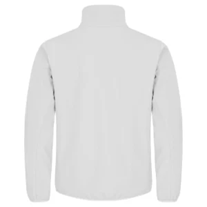 Chaqueta hombre CLIQUE CLASSIC SOFTSHELL JACKET 0200910, Blanco, vista posterior