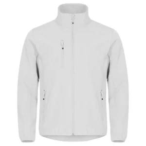 Chaqueta hombre CLIQUE CLASSIC SOFTSHELL JACKET 0200910, Blanco, vista frontal