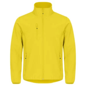 Chaqueta hombre CLIQUE CLASSIC SOFTSHELL JACKET 0200910, Amarillo, vista frontal