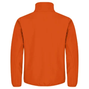 Chaqueta hombre CLIQUE CLASSIC SOFTSHELL JACKET 0200910, Naranja, vista posterior
