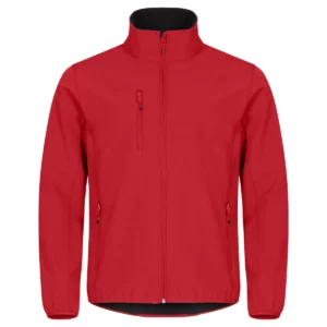 Chaqueta hombre CLIQUE CLASSIC SOFTSHELL JACKET 0200910, Rojo, vista frontal