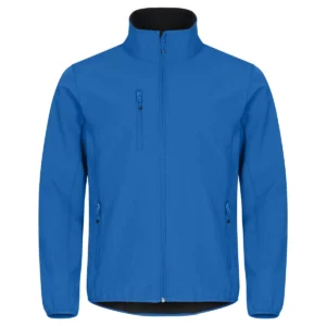 Chaqueta hombre CLIQUE CLASSIC SOFTSHELL JACKET 0200910, Azul royal, vista frontal