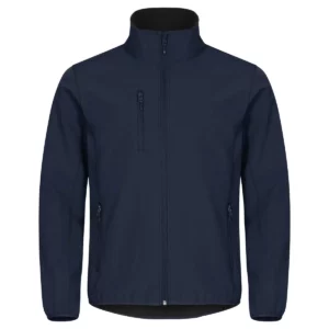 Chaqueta hombre CLIQUE CLASSIC SOFTSHELL JACKET 0200910, Azul marino, vista frontal