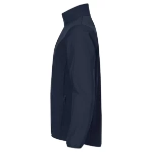Chaqueta hombre CLIQUE CLASSIC SOFTSHELL JACKET 0200910, Azul marino, lateral izquierdo