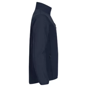 Chaqueta hombre CLIQUE CLASSIC SOFTSHELL JACKET 0200910, Azul marino, lateral derecho