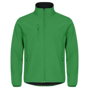 Chaqueta hombre CLIQUE CLASSIC SOFTSHELL JACKET 0200910, Verde, vista frontal