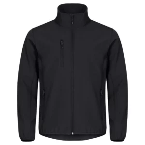 Chaqueta hombre CLIQUE CLASSIC SOFTSHELL JACKET 0200910, Negro, vista frontal