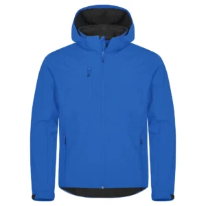 Chaqueta hombre CLIQUE CLASSIC SOFTSHELL HOODY 0200912, Azul royal, vista frontal