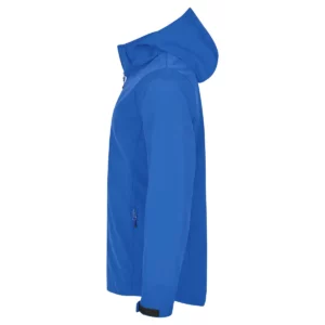 Chaqueta hombre CLIQUE CLASSIC SOFTSHELL HOODY 0200912, Azul royal, lateral izquierdo