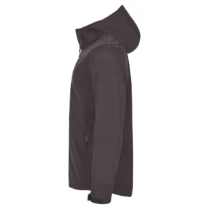Chaqueta hombre CLIQUE CLASSIC SOFTSHELL HOODY 0200912, Gris, lateral izquierdo