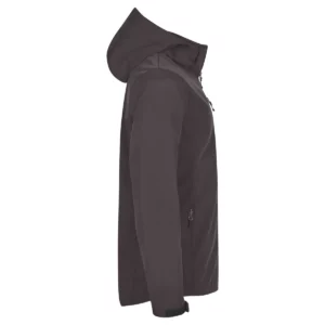 Chaqueta hombre CLIQUE CLASSIC SOFTSHELL HOODY 0200912, Gris, lateral derecho