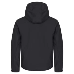 Chaqueta hombre CLIQUE CLASSIC SOFTSHELL HOODY 0200912, Negro, vista posterior