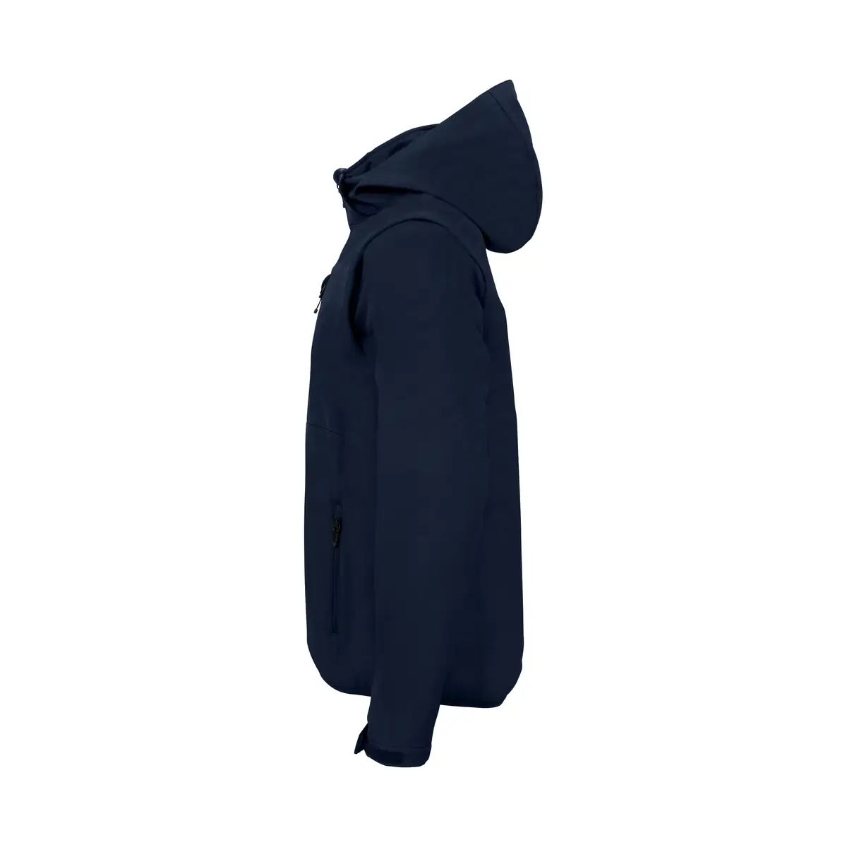 Chaqueta unisex CLIQUE CLASSIC SOFTSHELL 2 IN 1 0200913 6 Chaqueta unisex CLIQUE CLASSIC SOFTSHELL 2 IN 1 0200913, Marino, lateral izquierdo