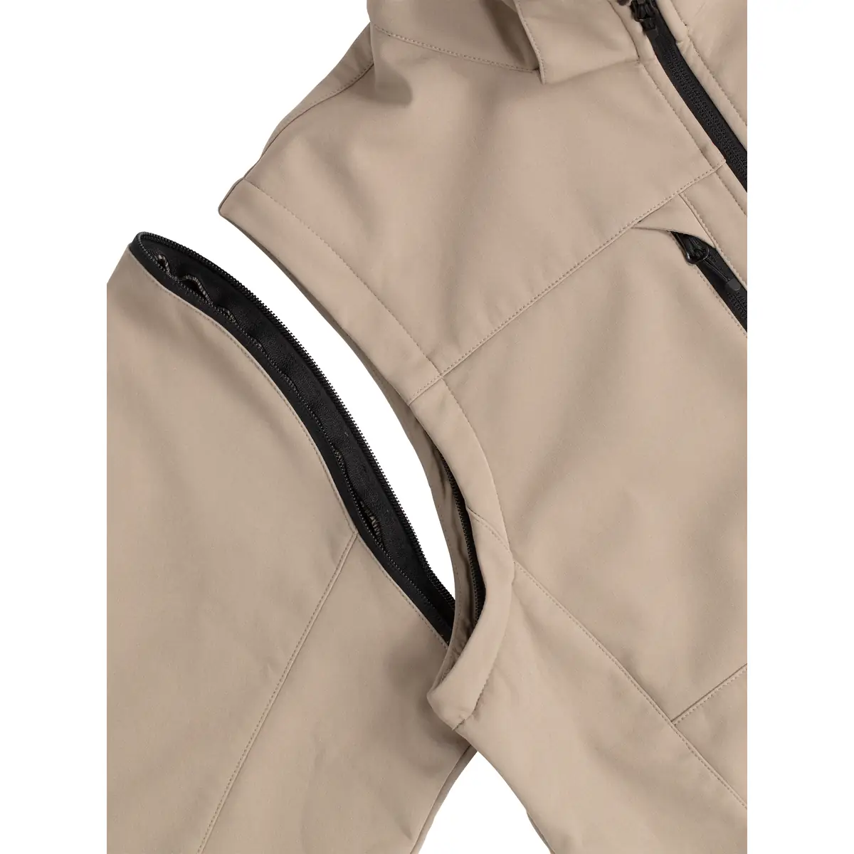 Chaqueta unisex CLIQUE CLASSIC SOFTSHELL 2 IN 1 0200913 11 Chaqueta unisex CLIQUE CLASSIC SOFTSHELL 2 IN 1 0200913, detalle de la manga desmontable