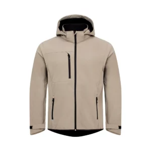 Chaqueta unisex CLIQUE CLASSIC SOFTSHELL 2 IN 1 0200913, Beige, vista frontal