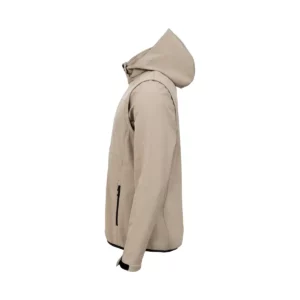 Chaqueta unisex CLIQUE CLASSIC SOFTSHELL 2 IN 1 0200913, Beige, lateral izquierdo