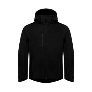 Chaqueta unisex CLIQUE CLASSIC SOFTSHELL 2 IN 1 0200913, Negro, vista frontal