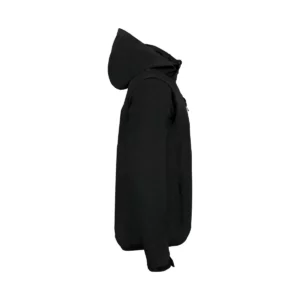 Chaqueta unisex CLIQUE CLASSIC SOFTSHELL 2 IN 1 0200913, Negro, lateral derecho