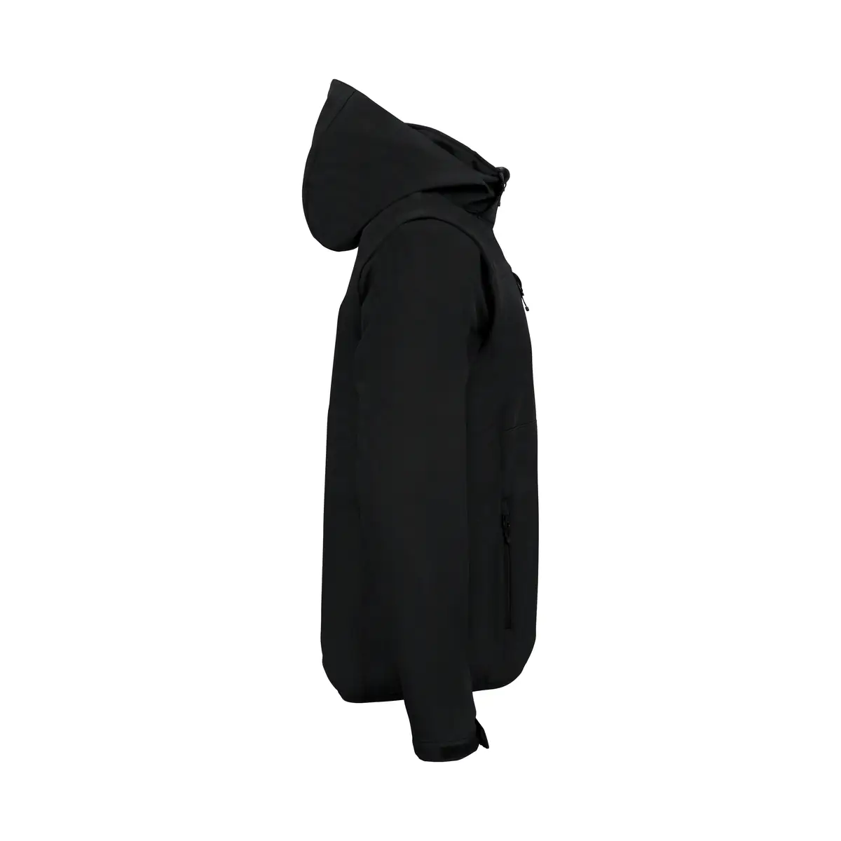 Chaqueta unisex CLIQUE CLASSIC SOFTSHELL 2 IN 1 0200913 19 Chaqueta unisex CLIQUE CLASSIC SOFTSHELL 2 IN 1 0200913, Negro, lateral derecho