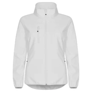 Chaqueta mujer CLIQUE CLASSIC SOFTSHELL JACKET WOMEN 0200915, Blanco, vista frontal