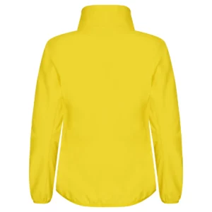 Chaqueta mujer CLIQUE CLASSIC SOFTSHELL JACKET WOMEN 0200915, Amarillo, vista posterior