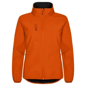 Chaqueta mujer CLIQUE CLASSIC SOFTSHELL JACKET WOMEN 0200915, Naranja, vista frontal
