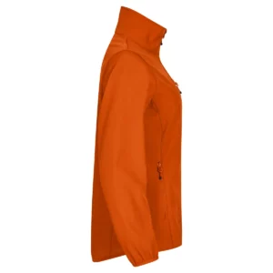Chaqueta mujer CLIQUE CLASSIC SOFTSHELL JACKET WOMEN 0200915, Naranja, lateral derecho