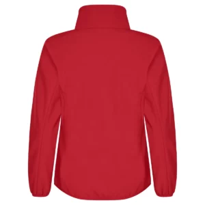 Chaqueta mujer CLIQUE CLASSIC SOFTSHELL JACKET WOMEN 0200915, Rojo, vista posterior