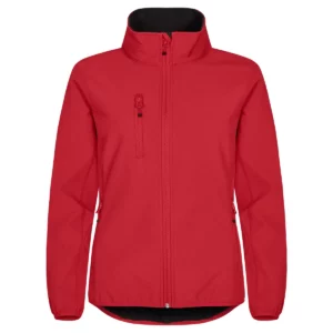 Chaqueta mujer CLIQUE CLASSIC SOFTSHELL JACKET WOMEN 0200915, Rojo, vista frontal