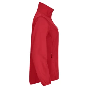 Chaqueta mujer CLIQUE CLASSIC SOFTSHELL JACKET WOMEN 0200915, Rojo, lateral derecho