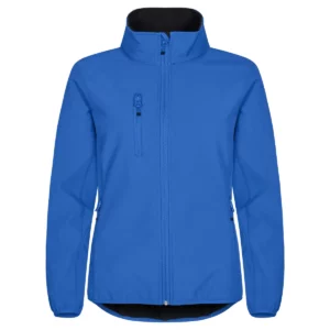 Chaqueta mujer CLIQUE CLASSIC SOFTSHELL JACKET WOMEN 0200915, Azul royal, vista frontal