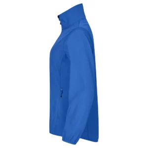 Chaqueta mujer CLIQUE CLASSIC SOFTSHELL JACKET WOMEN 0200915, Azul royal, lateral izquierdo