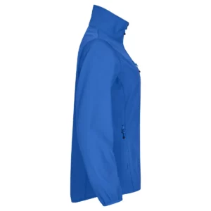 Chaqueta mujer CLIQUE CLASSIC SOFTSHELL JACKET WOMEN 0200915, Azul royal, lateral derecho
