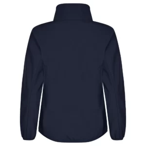 Chaqueta mujer CLIQUE CLASSIC SOFTSHELL JACKET WOMEN 0200915, Azul marino, vista posterior