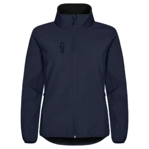 Chaqueta mujer CLIQUE CLASSIC SOFTSHELL JACKET WOMEN 0200915, Azul marino, vista frontal